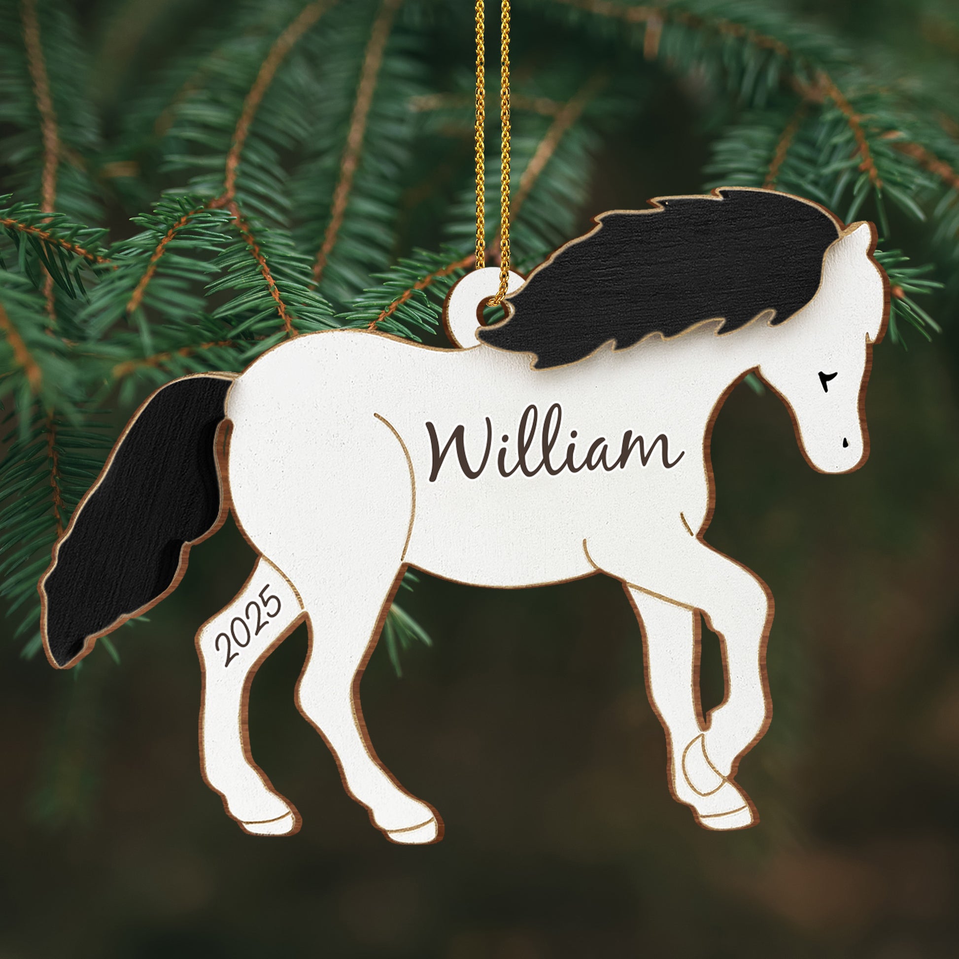 Customize This Beautiful Horse Ornament