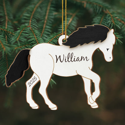Customize This Beautiful Horse Ornament