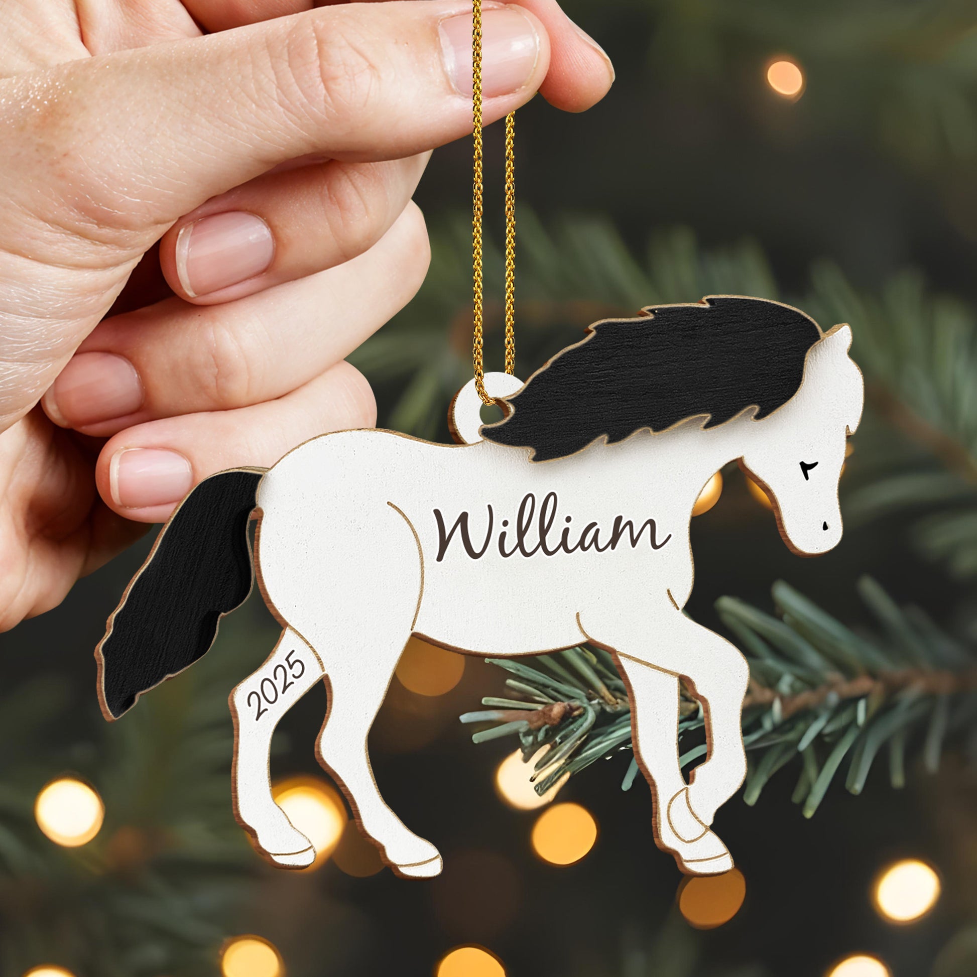 Customize This Beautiful Horse Ornament