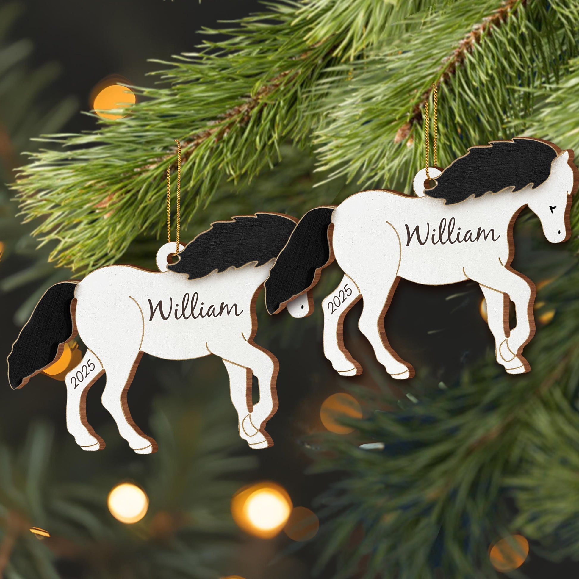 Customize This Beautiful Horse Ornament