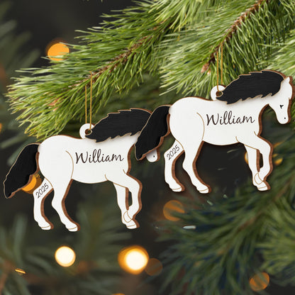 Customize This Beautiful Horse Ornament