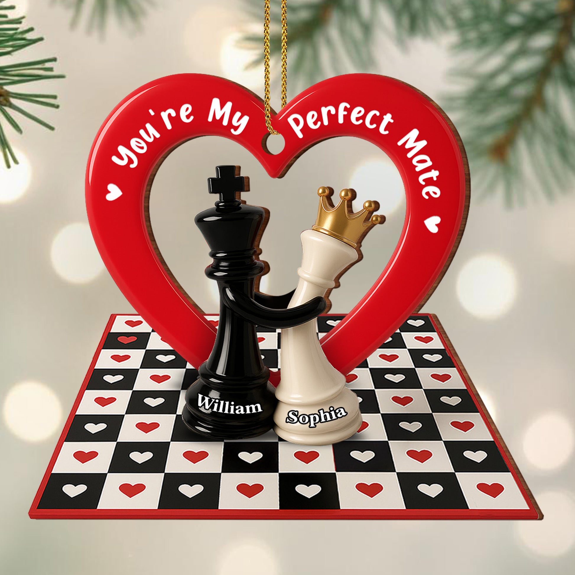 You're My Perfect Mate, Heart And Chess Pieces