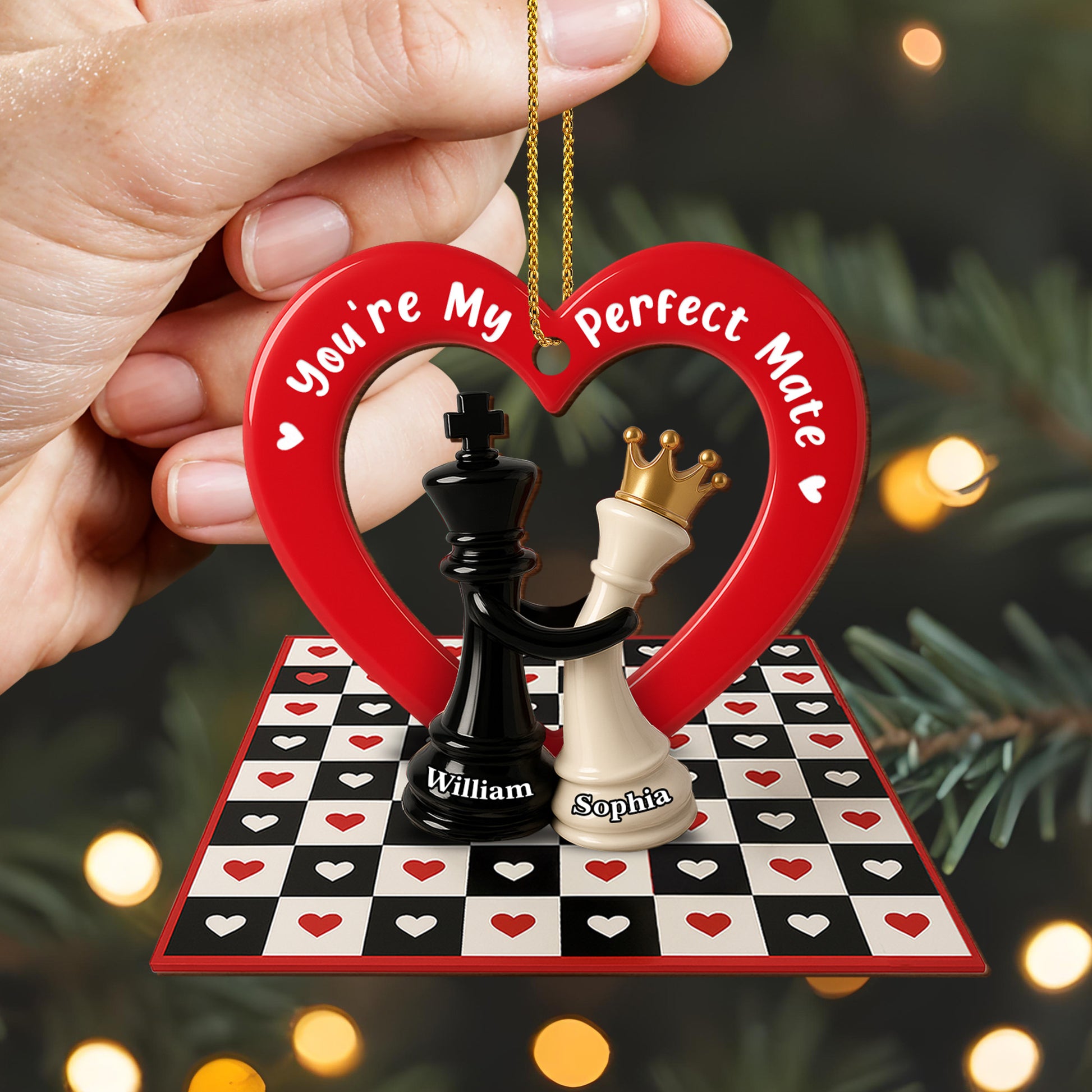 You're My Perfect Mate, Heart And Chess Pieces