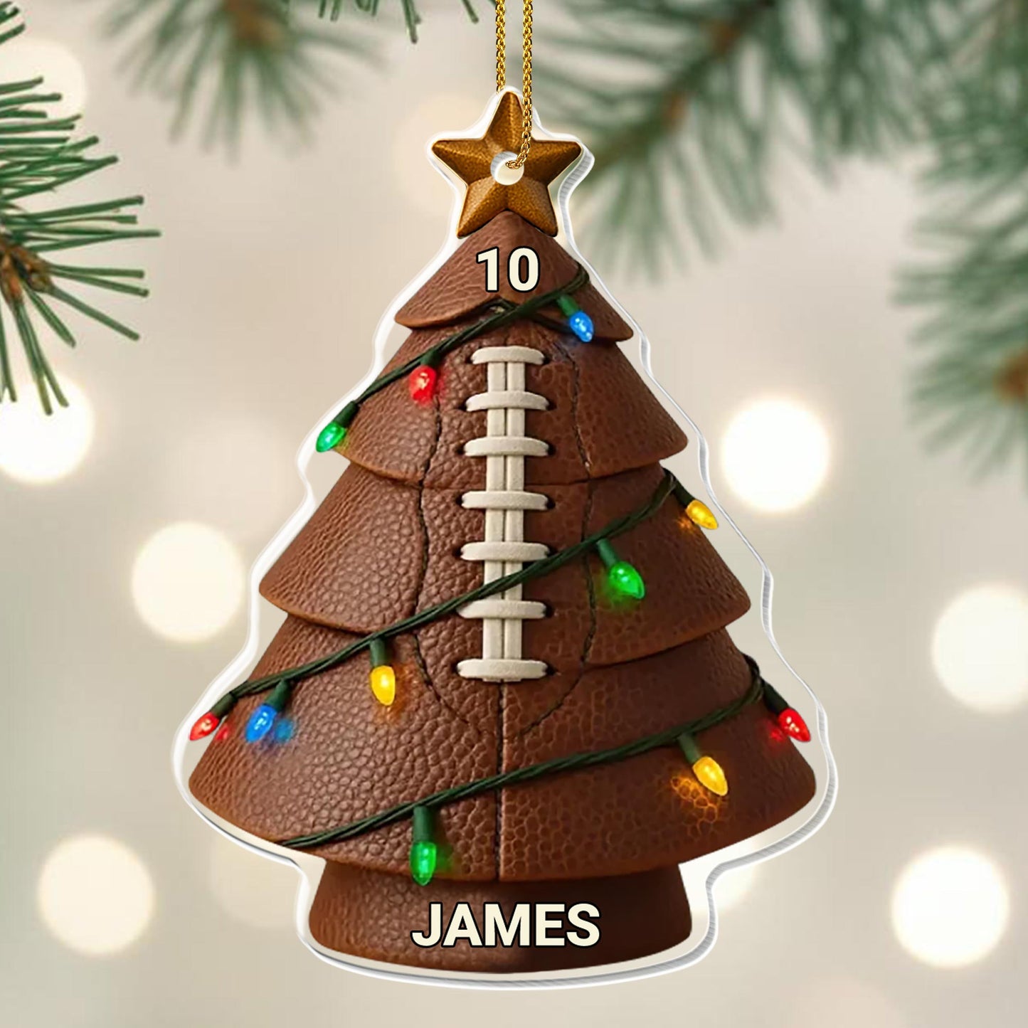 Customizable Christmas Tree With Colorful Lights