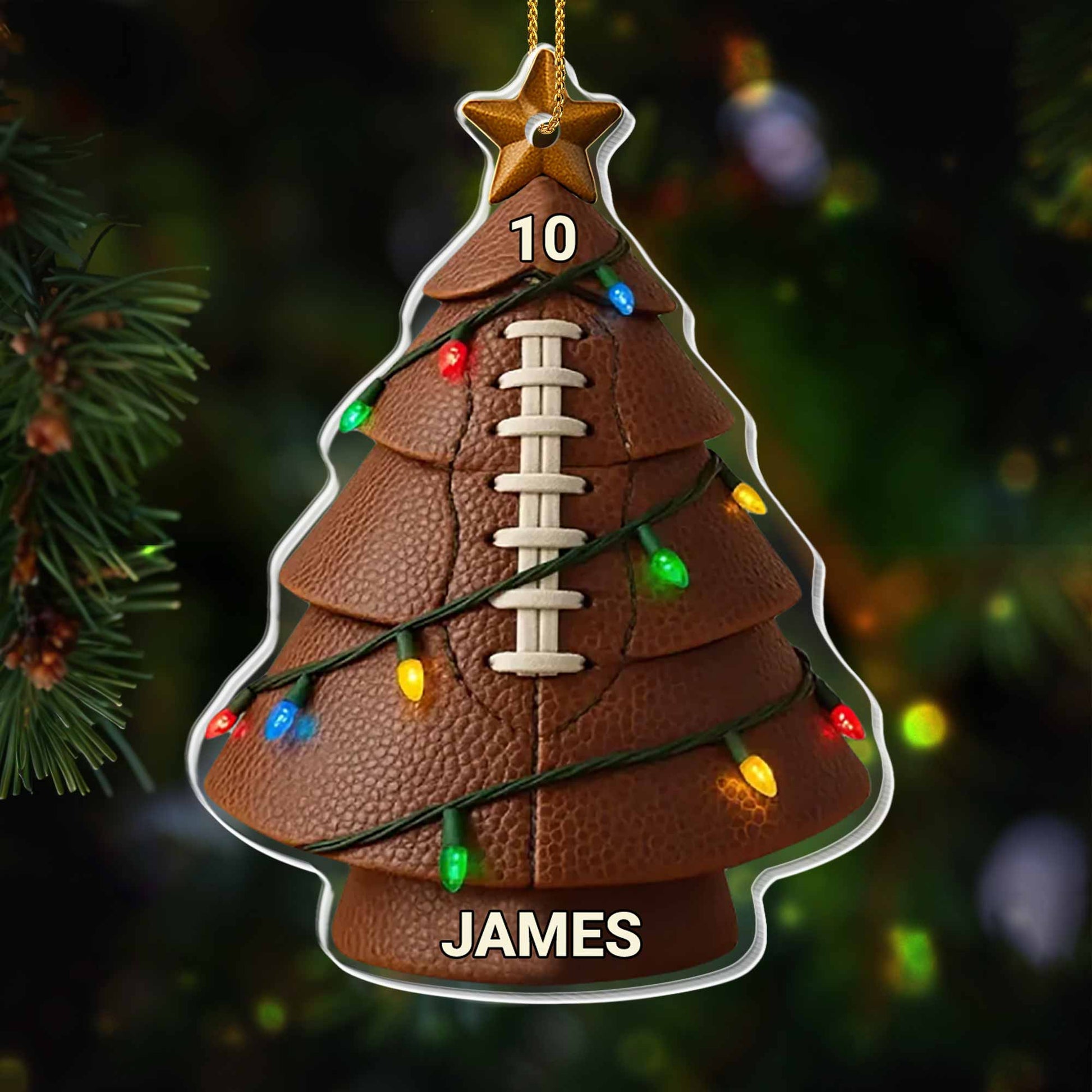 Customizable Christmas Tree With Colorful Lights