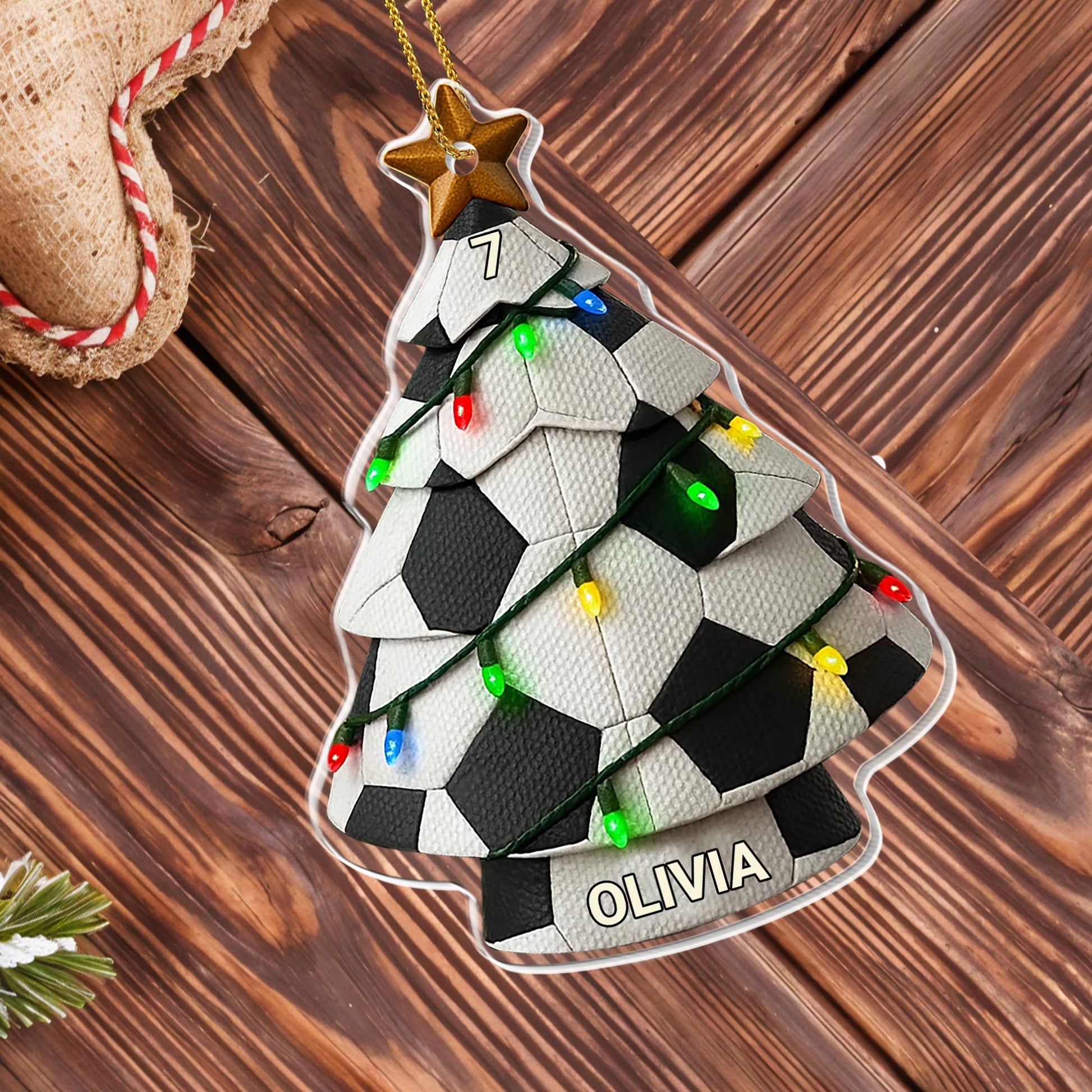 Customizable Christmas Tree With Colorful Lights