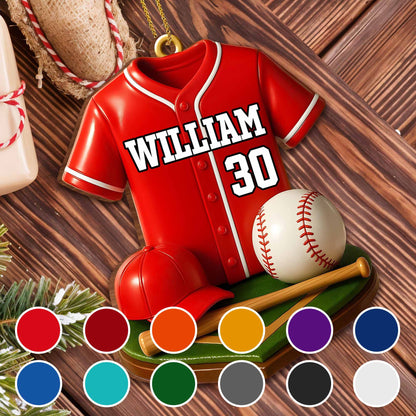 Customizable Baseball Jersey With Bat And Ball