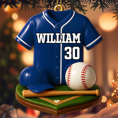 Customizable Baseball Jersey With Bat And Ball