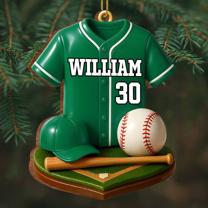 Customizable Baseball Jersey With Bat And Ball