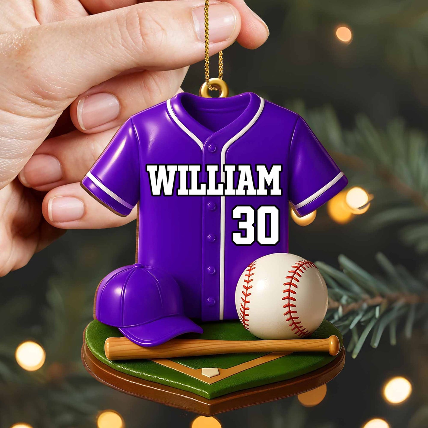 Customizable Baseball Jersey With Bat And Ball