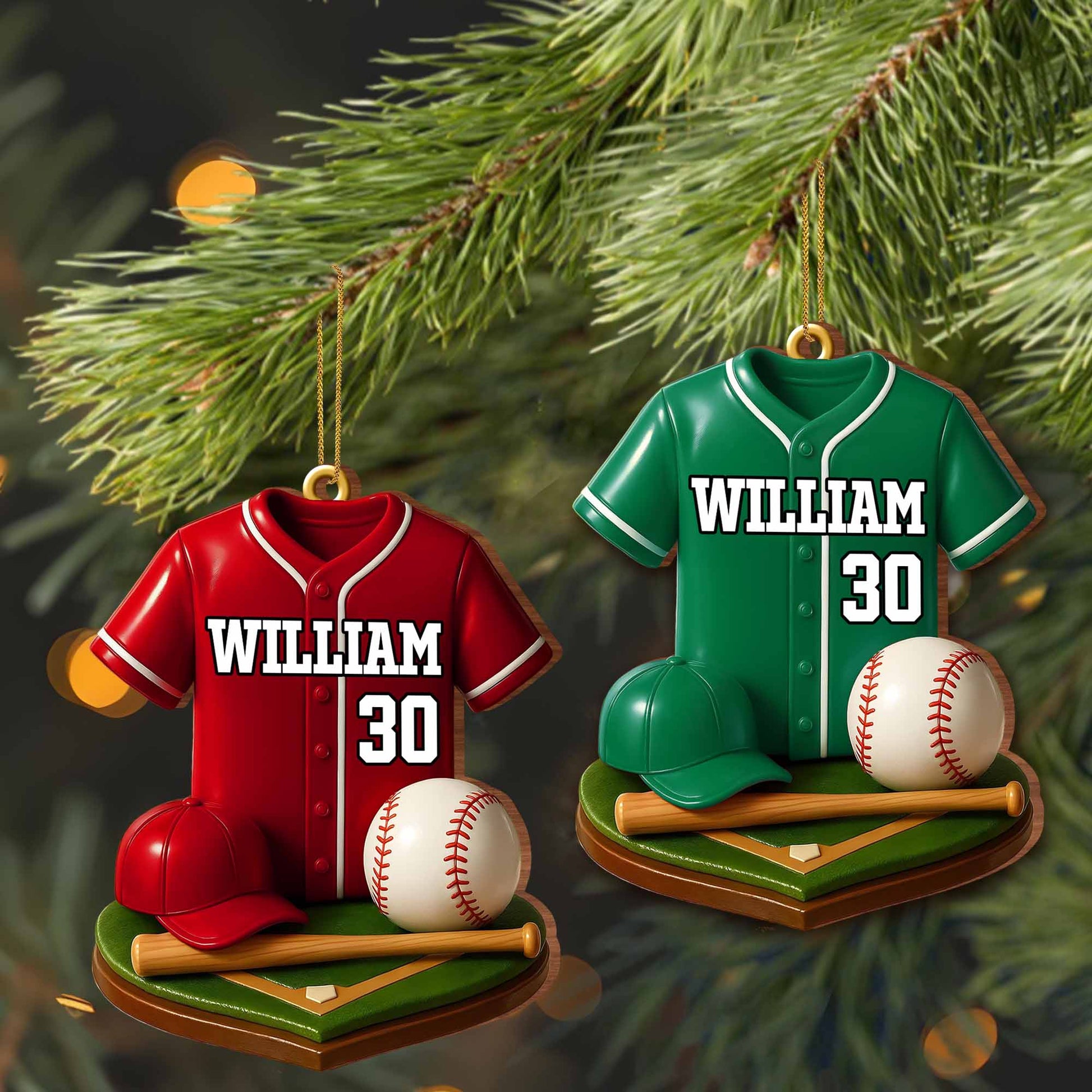 Customizable Baseball Jersey With Bat And Ball