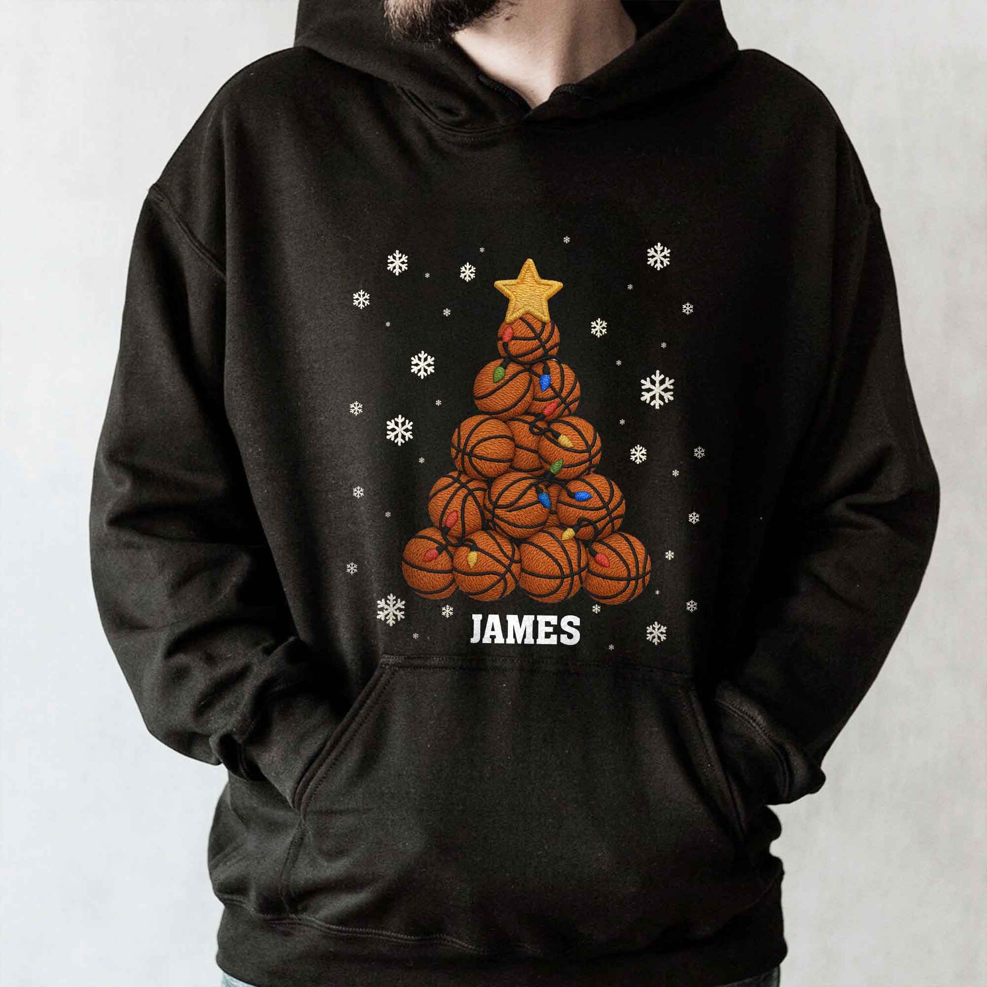 Festive Sports-Themed Christmas Tree With Basketballs And Snowflakes