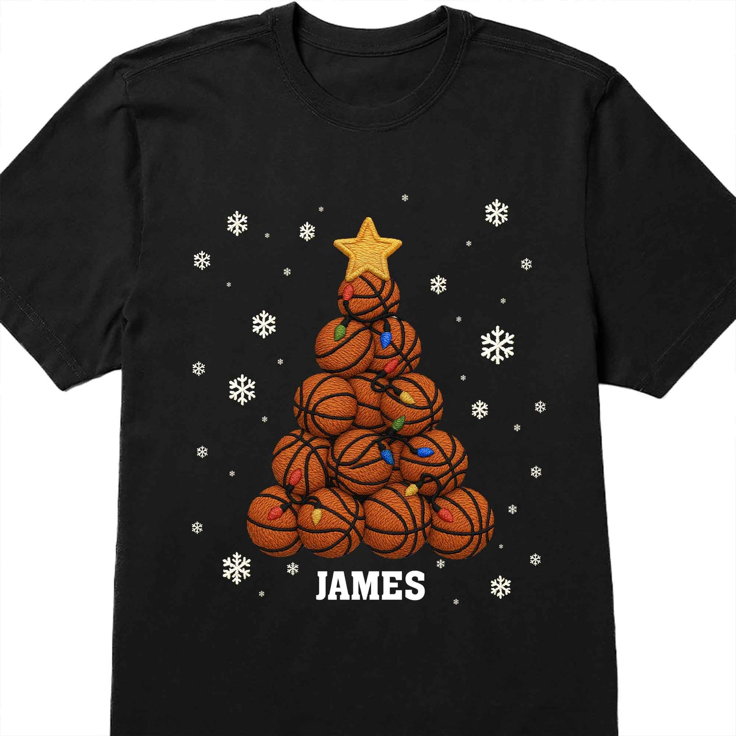 Festive Sports-Themed Christmas Tree With Basketballs And Snowflakes