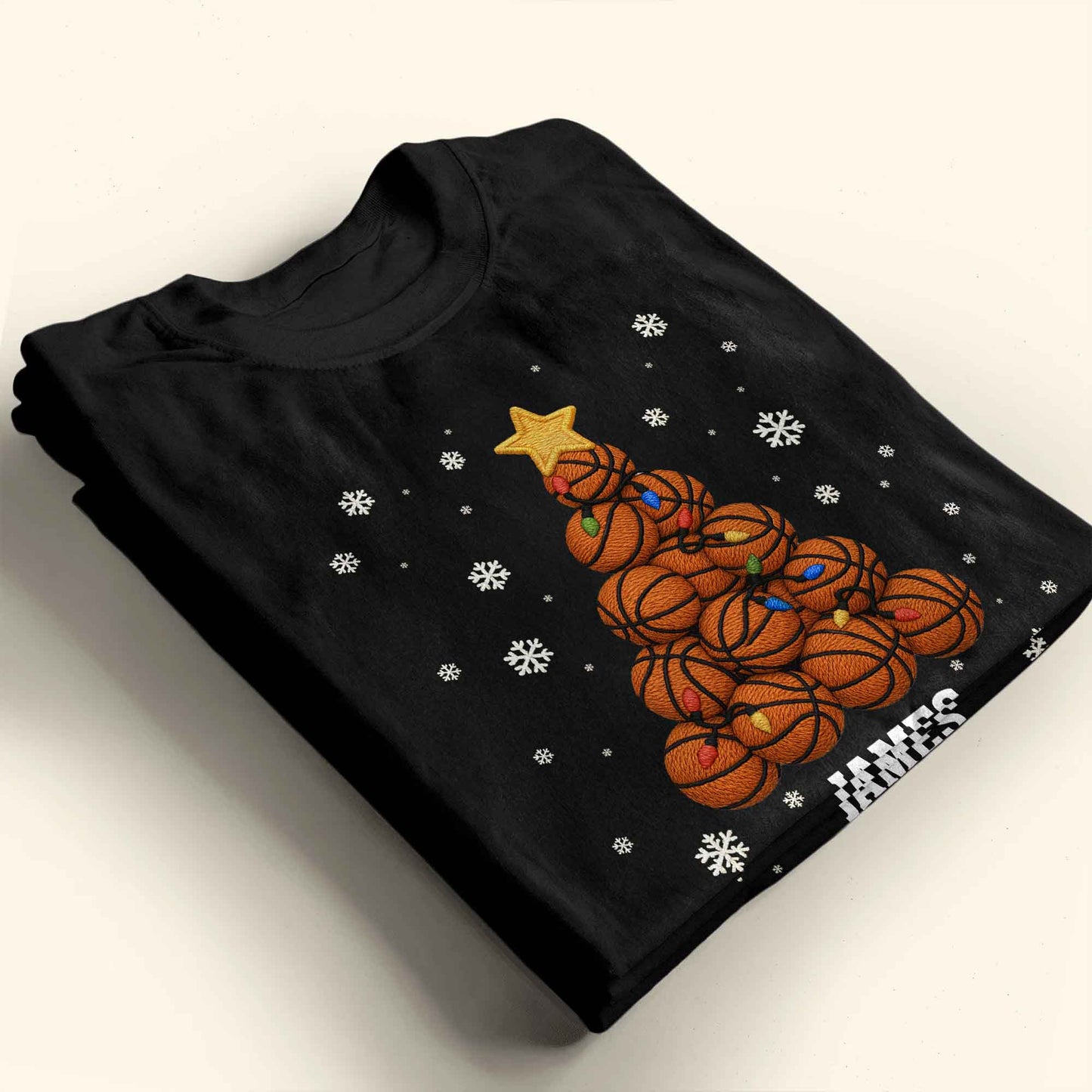 Festive Sports-Themed Christmas Tree With Basketballs And Snowflakes