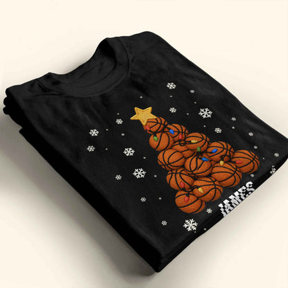 Festive Sports-Themed Christmas Tree With Basketballs And Snowflakes