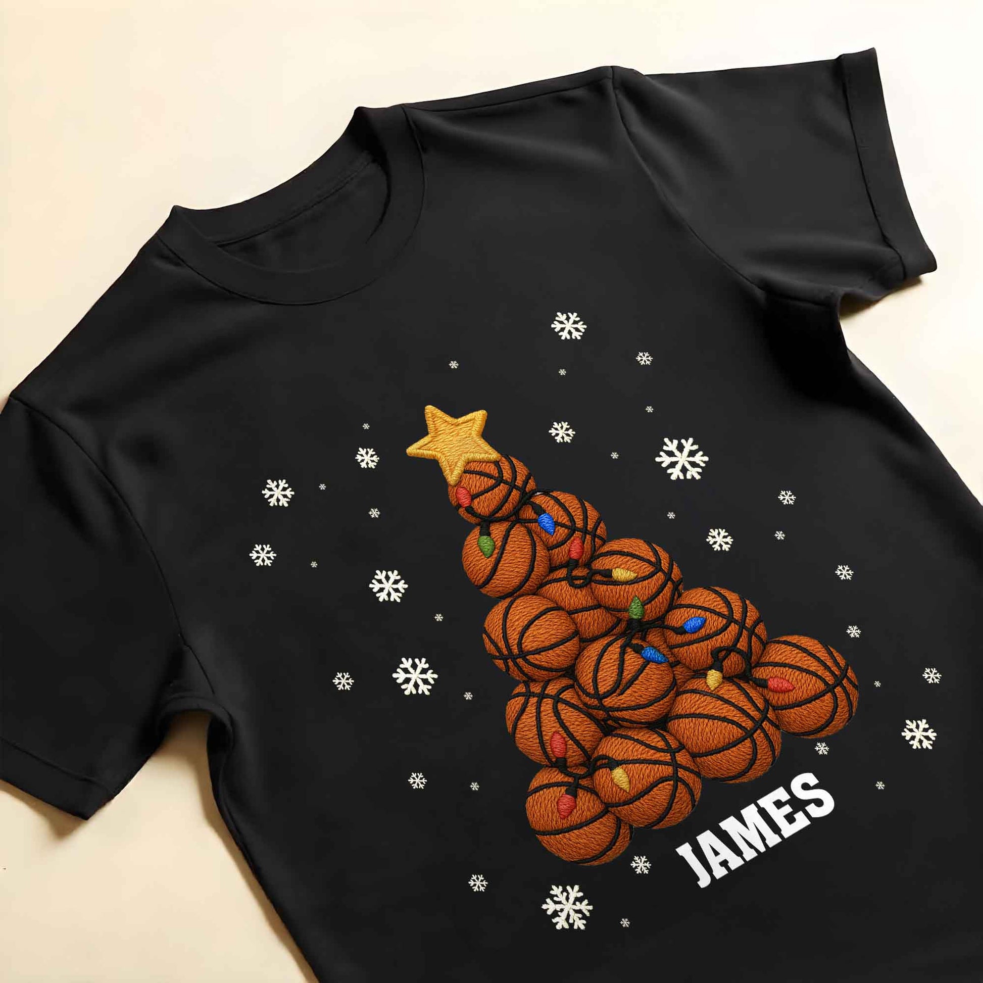 Festive Sports-Themed Christmas Tree With Basketballs And Snowflakes