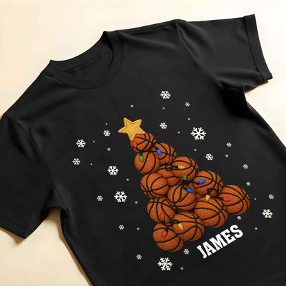 Festive Sports-Themed Christmas Tree With Basketballs And Snowflakes
