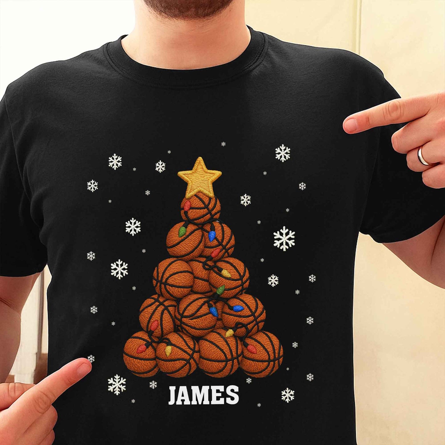 Festive Sports-Themed Christmas Tree With Basketballs And Snowflakes