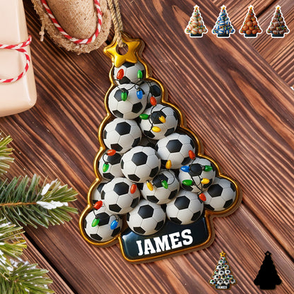 Celebrate The Festive Season With Soccer Balls And Christmas Lights