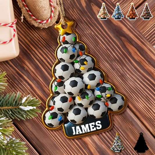 Celebrate The Festive Season With Soccer Balls And Christmas Lights