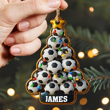 Celebrate The Festive Season With Soccer Balls And Christmas Lights