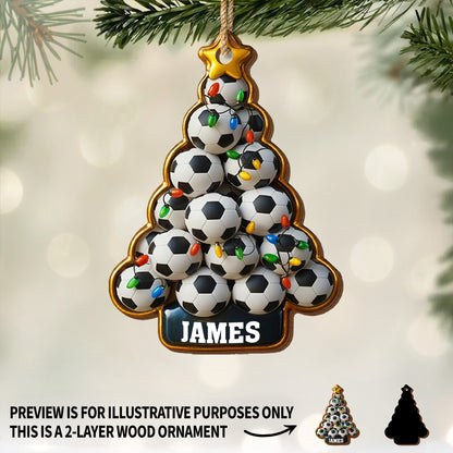 Celebrate The Festive Season With Soccer Balls And Christmas Lights