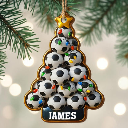 Celebrate The Festive Season With Soccer Balls And Christmas Lights