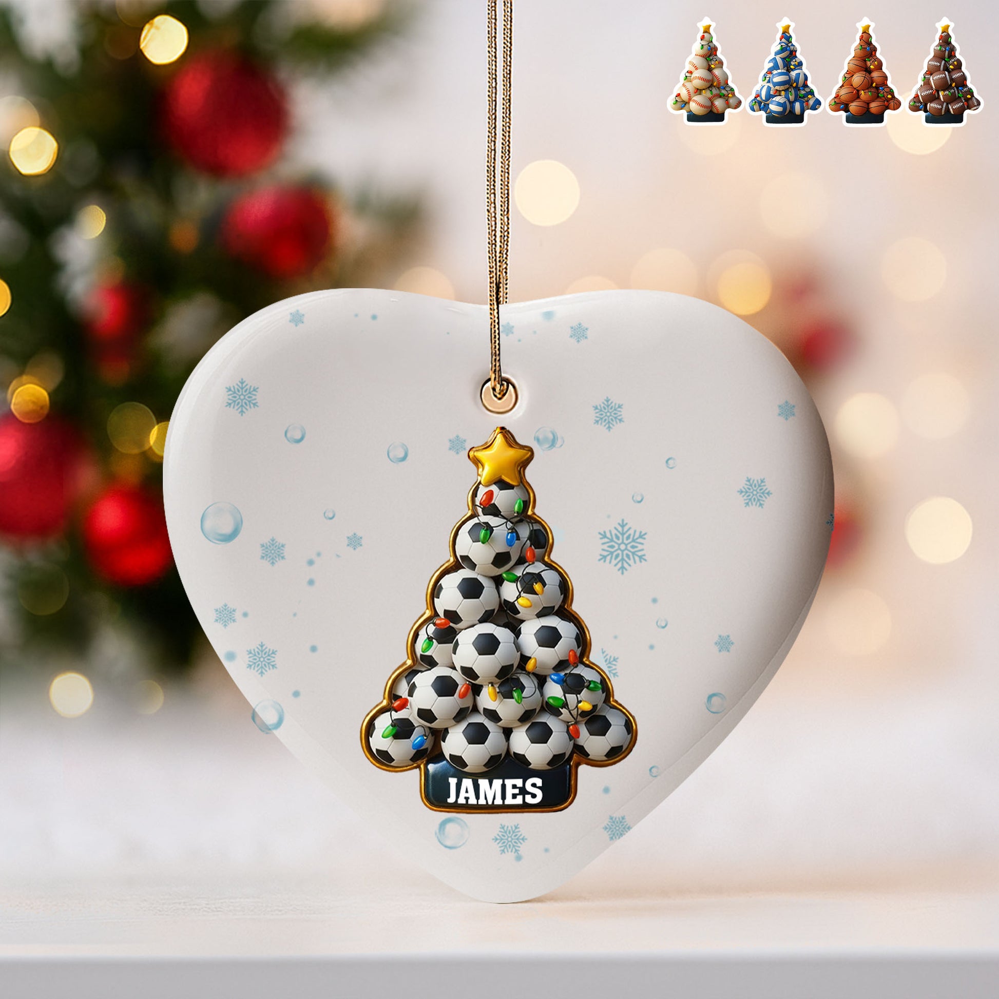 Celebrate The Season Soccer-Themed Christmas Tree