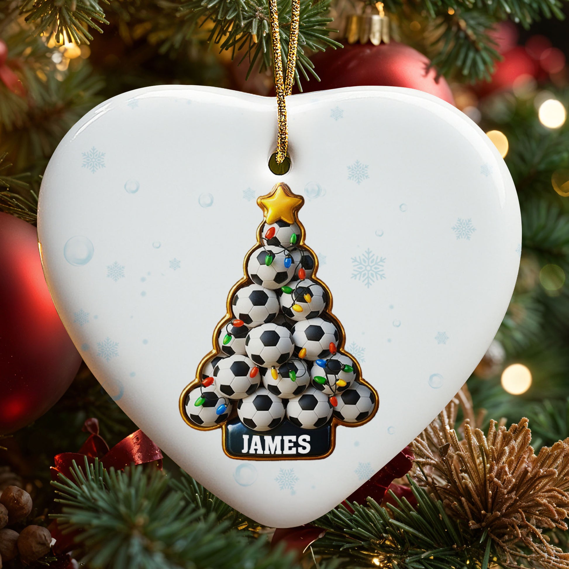 Celebrate The Season Soccer-Themed Christmas Tree