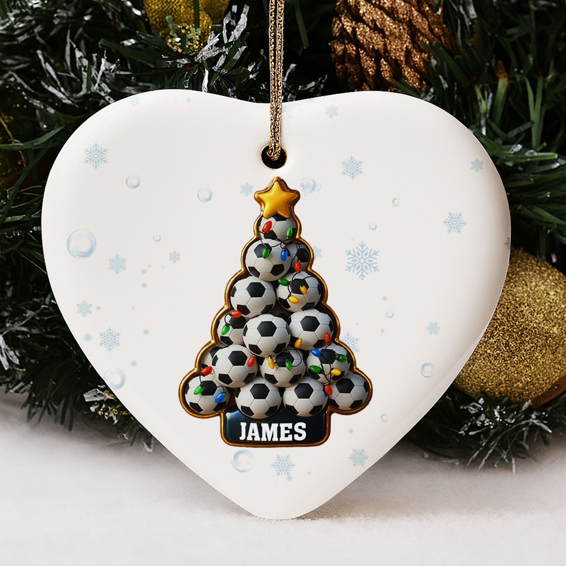 Celebrate The Season Soccer-Themed Christmas Tree