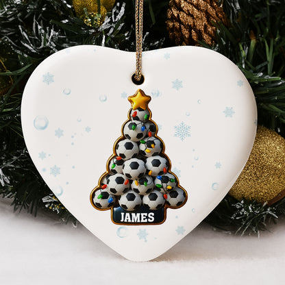 Celebrate The Season Soccer-Themed Christmas Tree