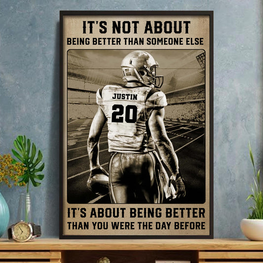 Being Better Than You Were Yesterday, Football Player