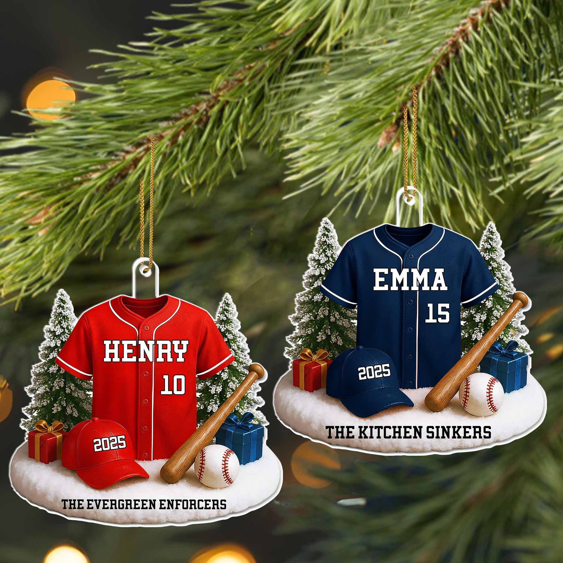 Celebrate Your Favorite Baseball Moments With A Personalized Ornament