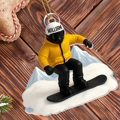 Capture Your Winter Sports Memories, Snowboarder Ornament