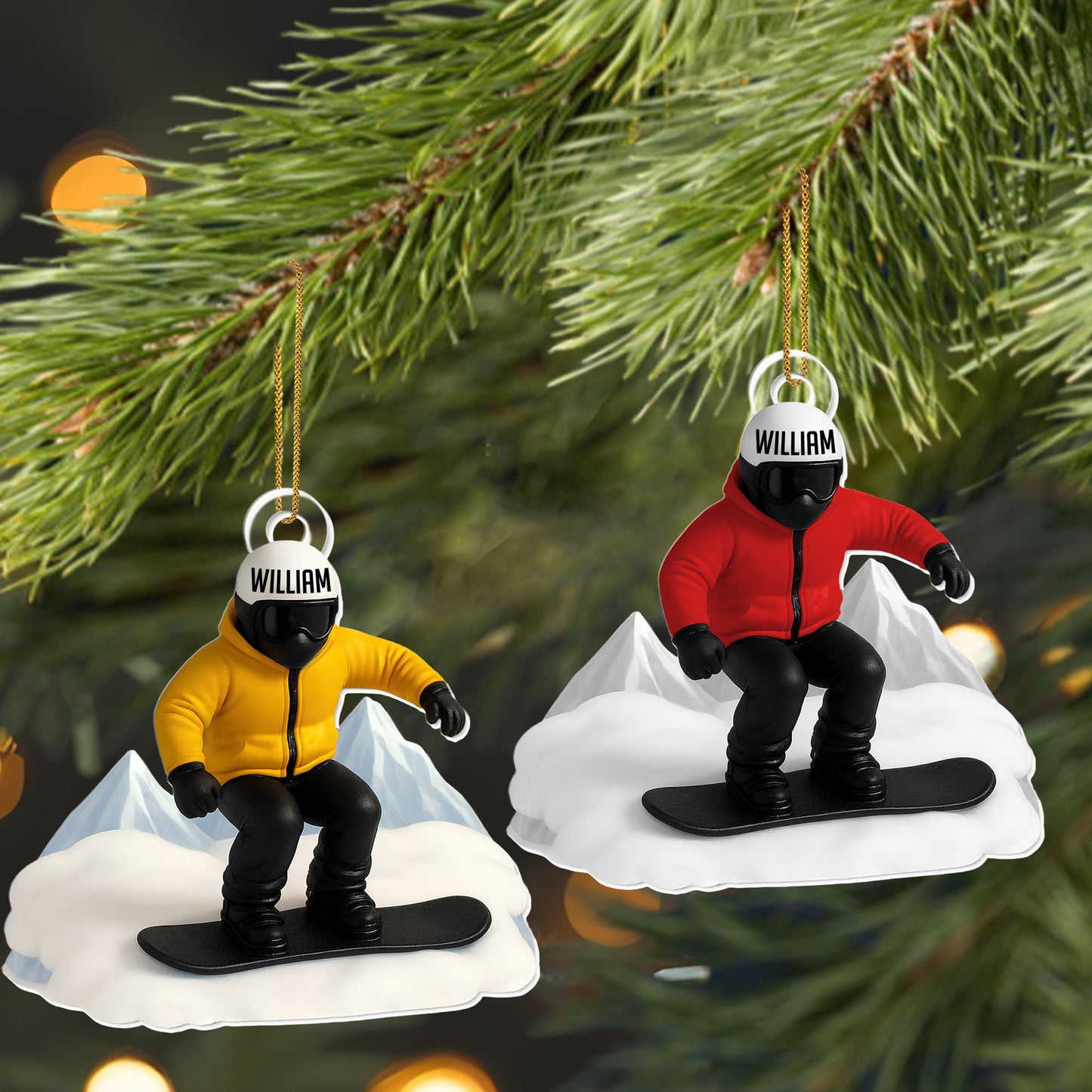 Capture Your Winter Sports Memories, Snowboarder Ornament