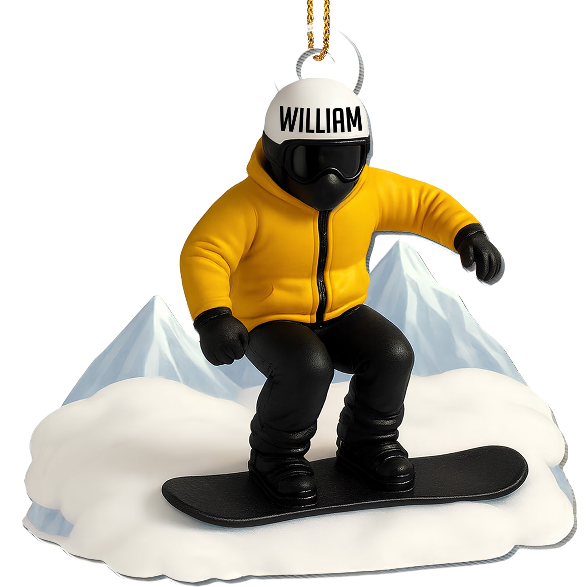 Capture Your Winter Sports Memories, Snowboarder Ornament