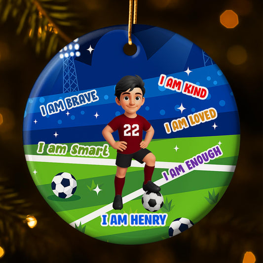 I Am Brave, I Am Smart, I Am Kind, Soccer Field And Ball