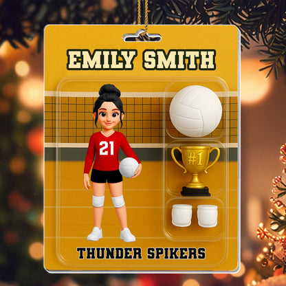 Celebrate Your Favorite Volleyball Player With Personalized Sports Ornament