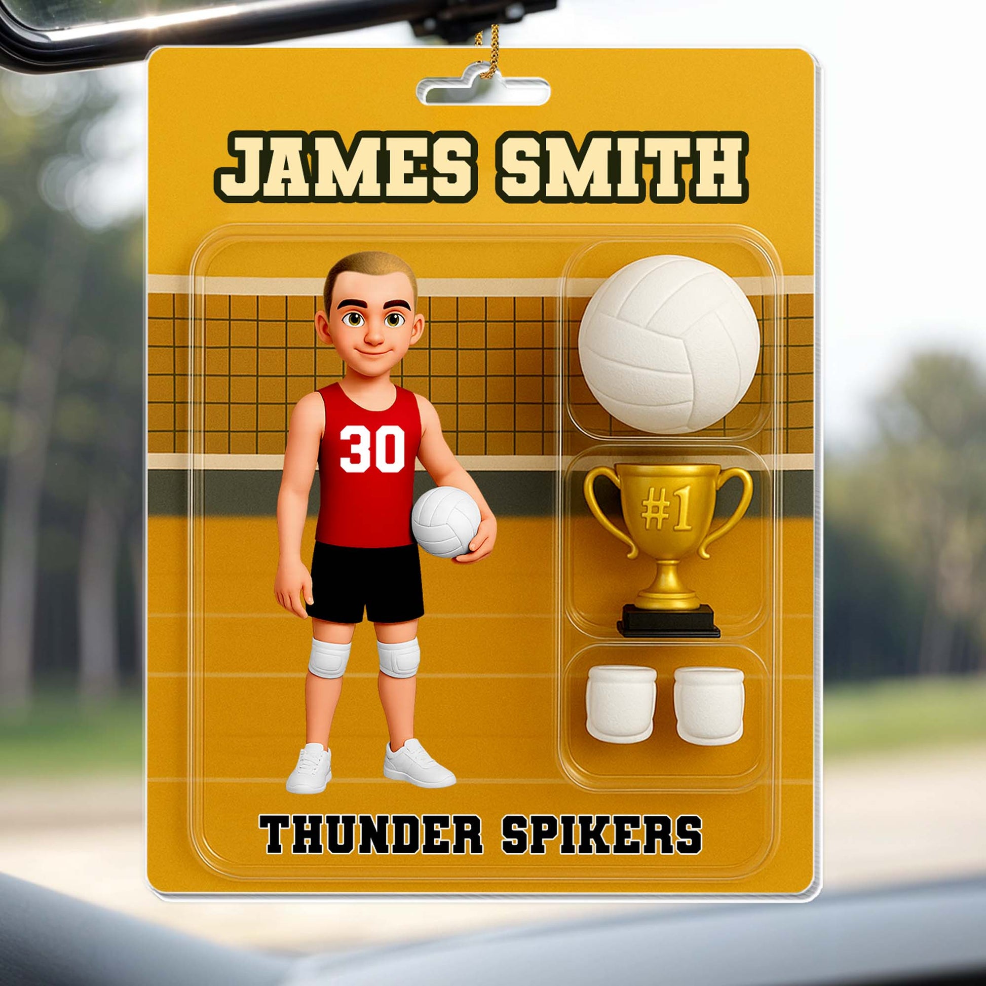 Celebrate Your Favorite Volleyball Player With Personalized Sports Ornament