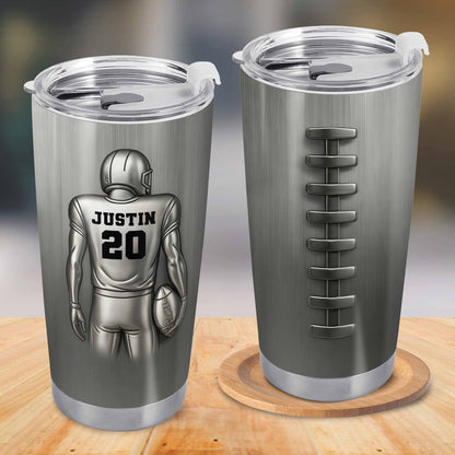 Custom Sports Player And Football Tumbler