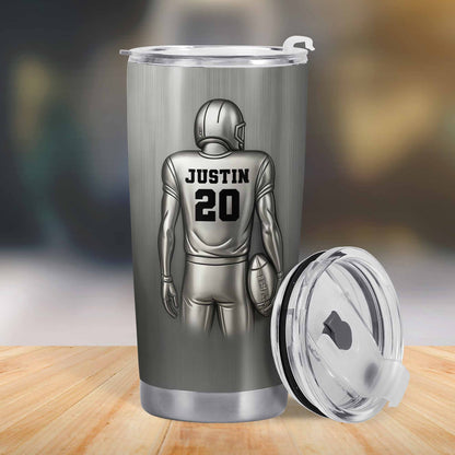 Custom Sports Player And Football Tumbler