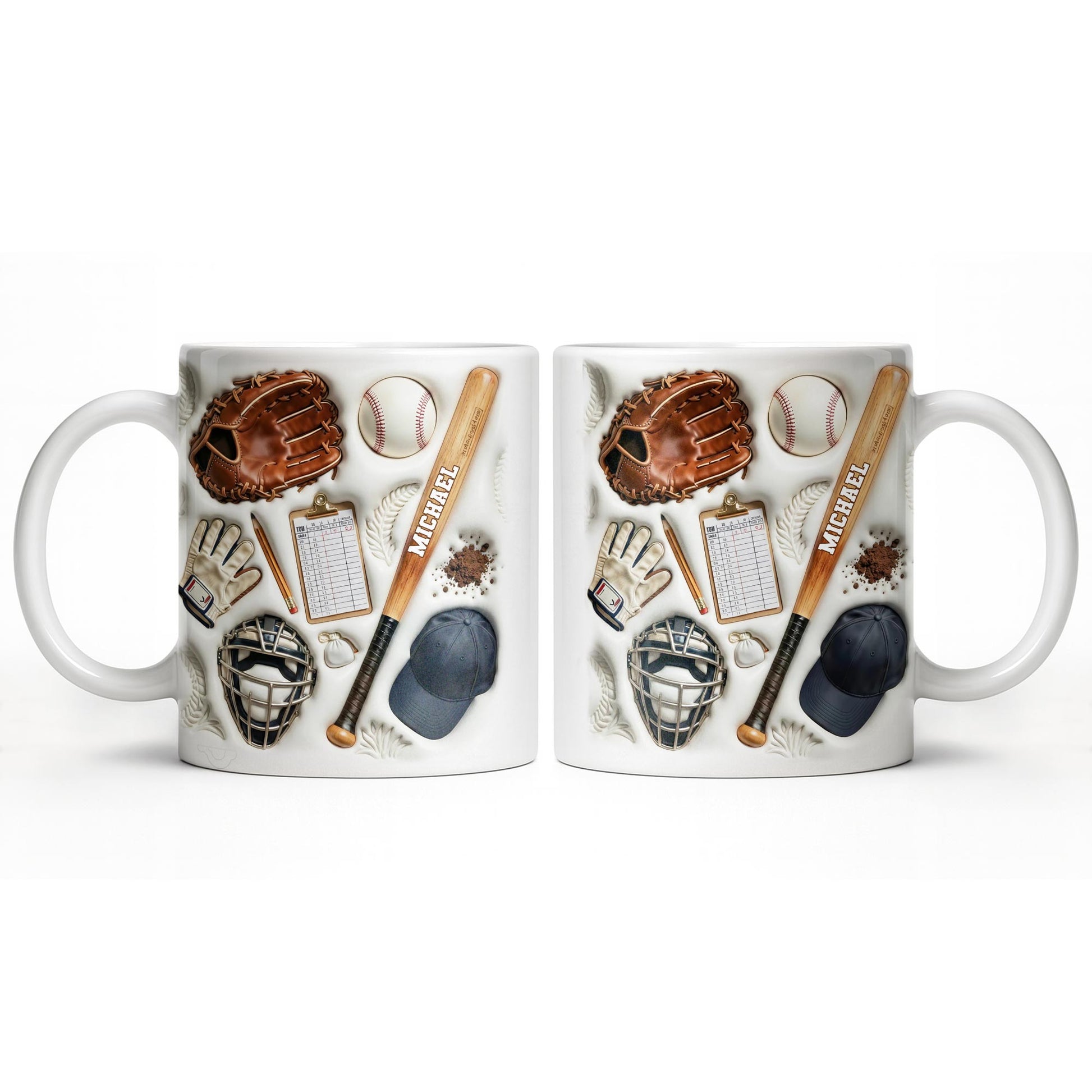 Personalized Baseball Sports Mug With Custom Name