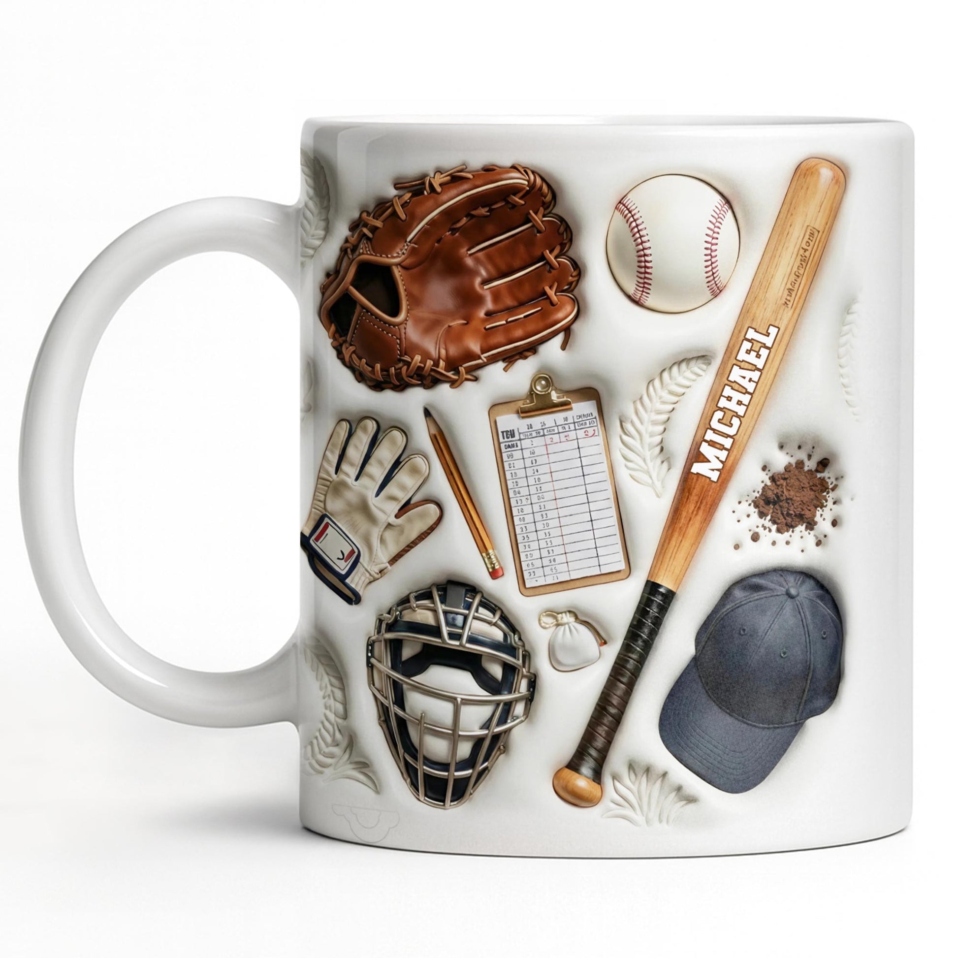 Personalized Baseball Sports Mug With Custom Name