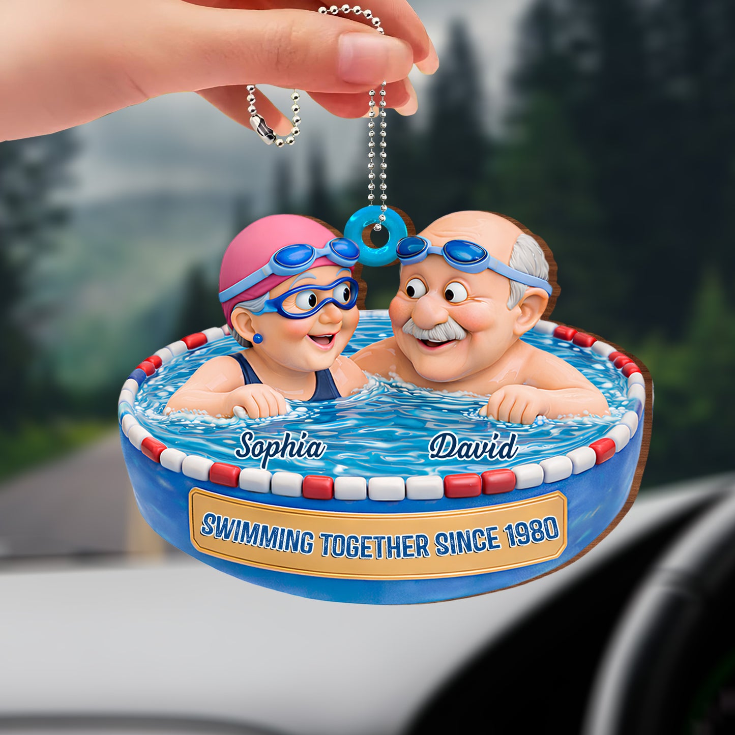 Swimming Together Since [Year], Pool Fun With Grandkids