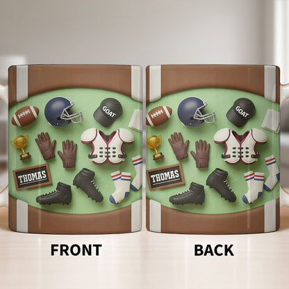 Celebrate Your Sports Achievements, Football And Helmet Design