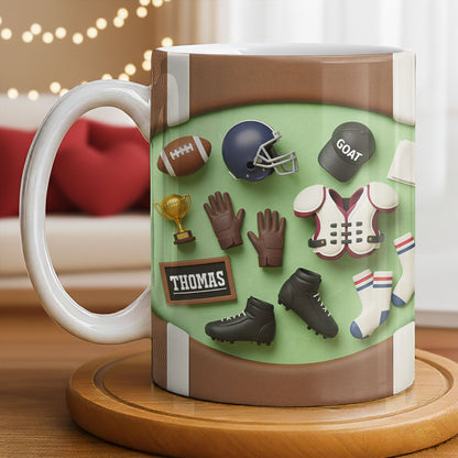 Celebrate Your Sports Achievements, Football And Helmet Design