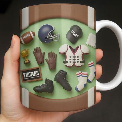 Celebrate Your Sports Achievements, Football And Helmet Design