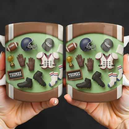 Celebrate Your Sports Achievements, Football And Helmet Design