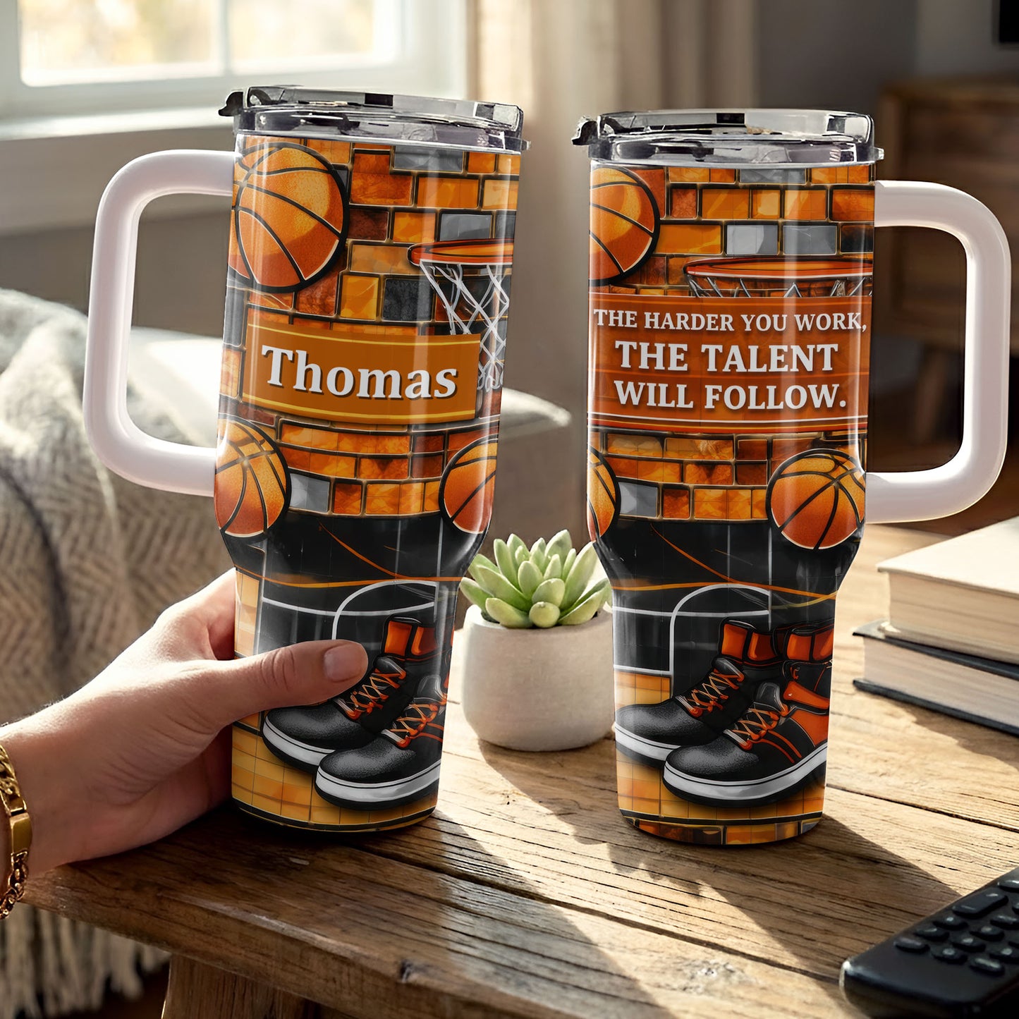 The Harder You Work Talent Will Follow Basketball Hoop Sneakers