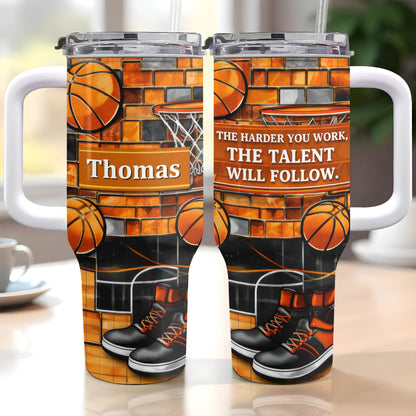 The Harder You Work Talent Will Follow Basketball Hoop Sneakers